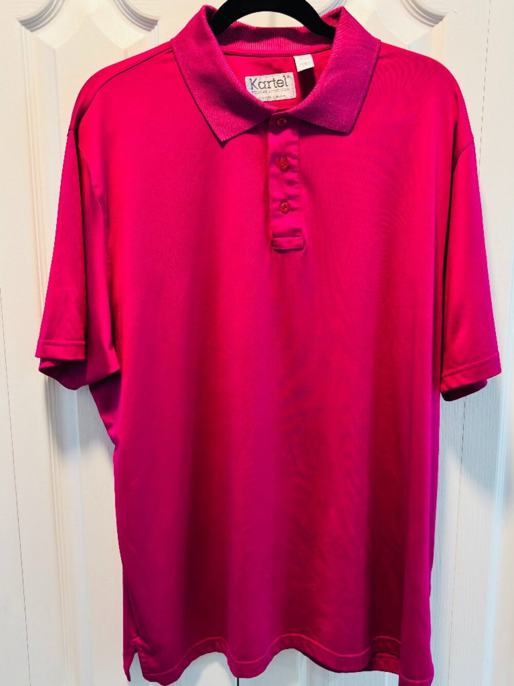 Kartel Men's Pink Golf Polo Shirt XL Performance Classic Athleisure